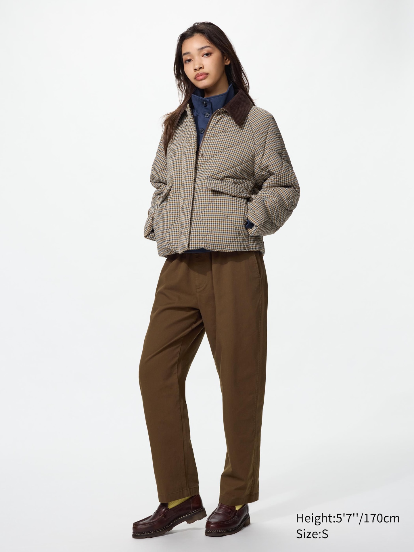Укороченные брюки Uniqlo Stretch Easy, цвет: Бежевый — фото 2