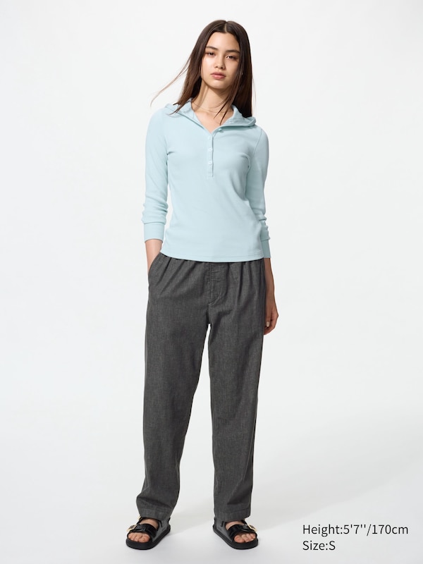 Stretch Easy Ankle Pants | Denim