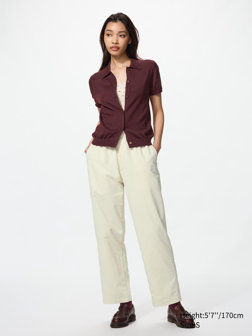 Брюки Uniqlo Corduroy Easy Ankle Pants — фото 2