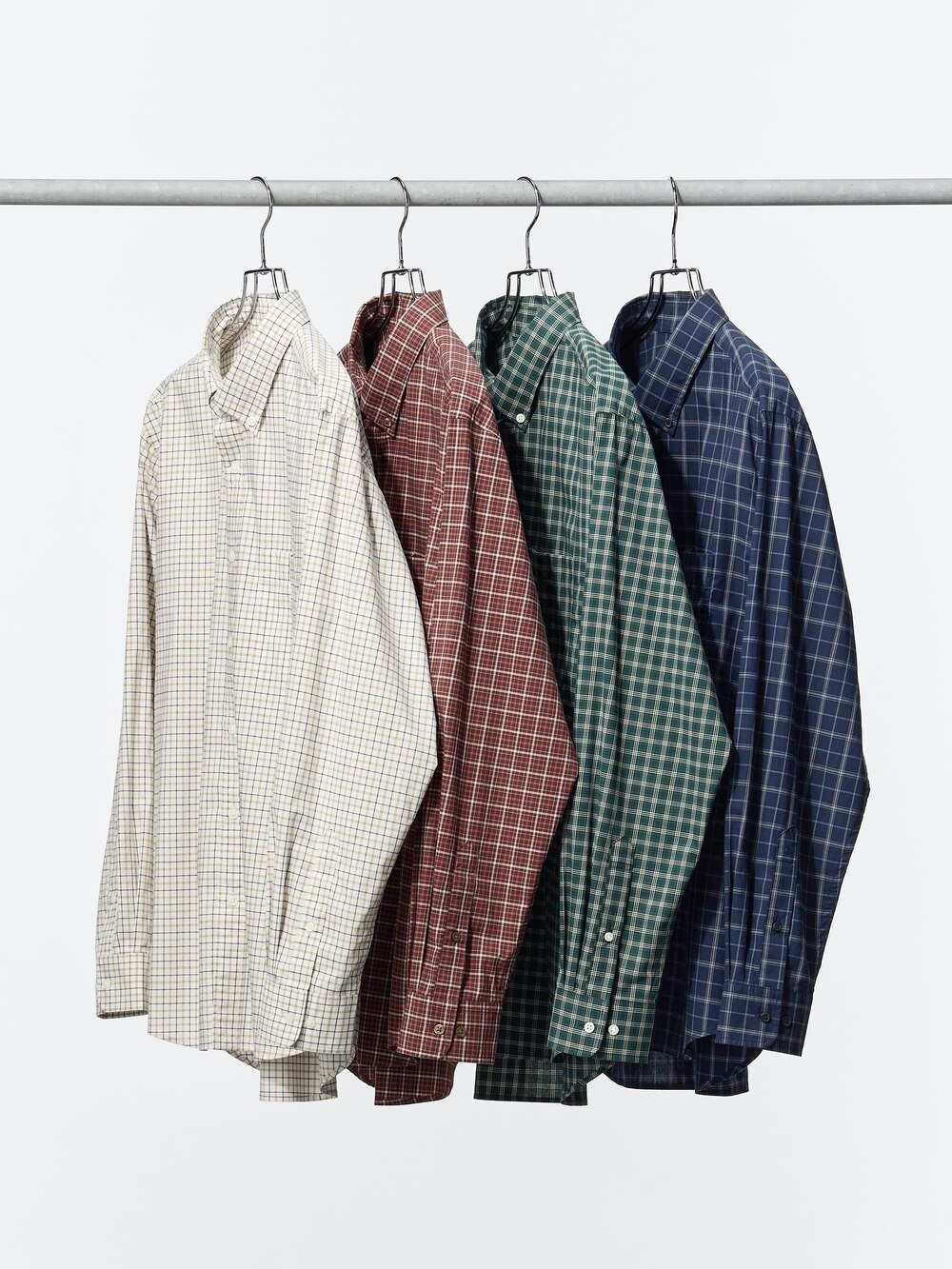 Мужские рубашки Uniqlo Broadcloth Shirt Check — фото 3