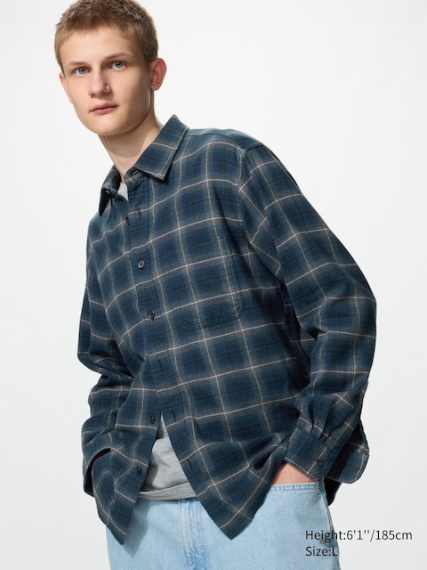 Рубашки Uniqlo Flannel Shirt Ombre Check