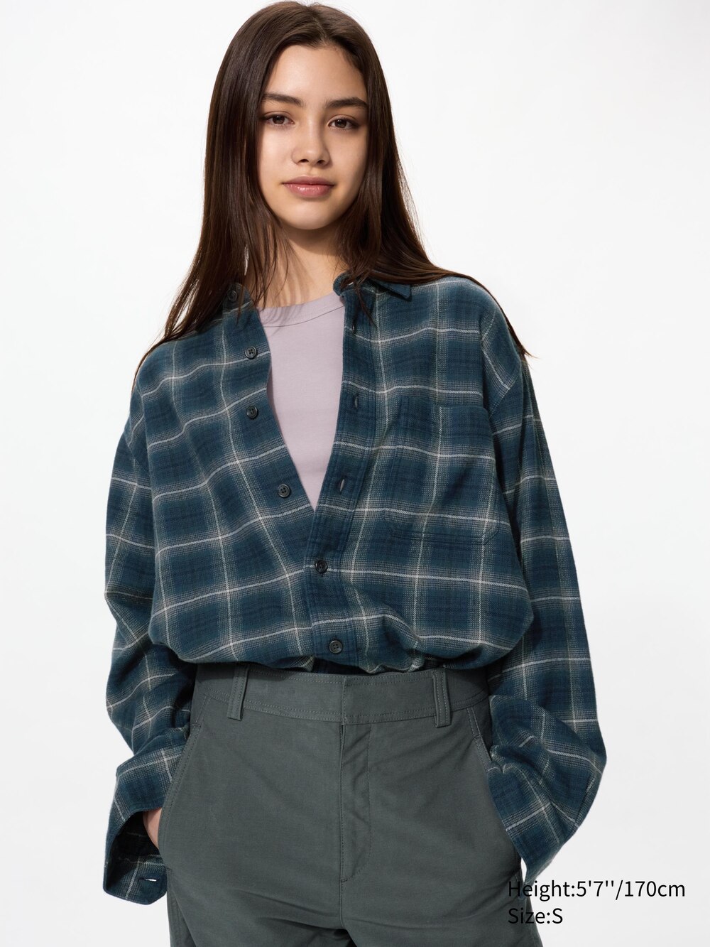 Рубашки Uniqlo Flannel Shirt Ombre Check — фото 4