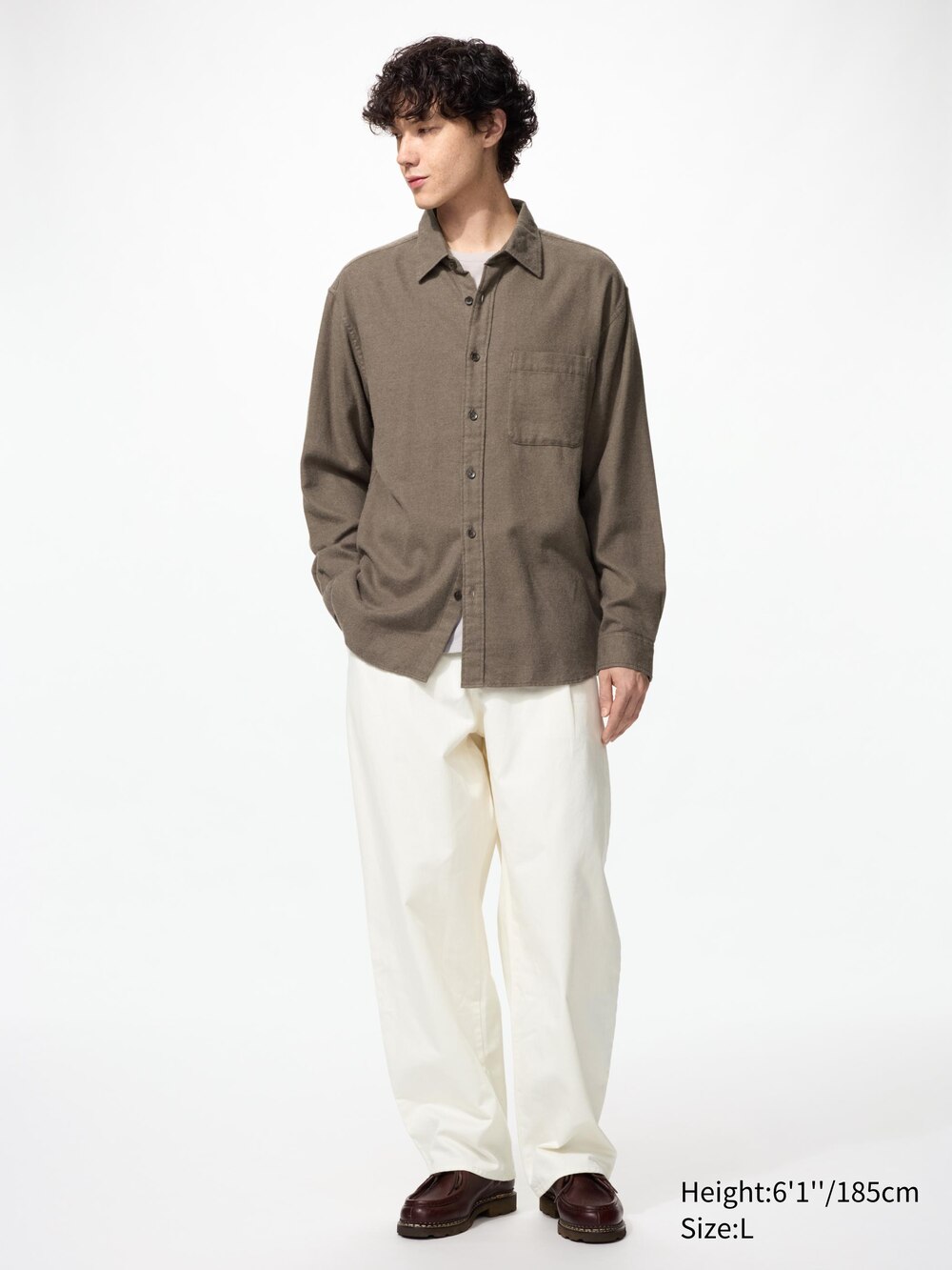 Рубашки Uniqlo Flannel Shirt Heather — фото 2