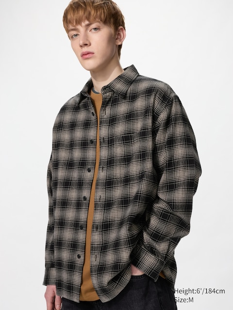 Рубашки Uniqlo Flannel Checked Shirt Ombre Check