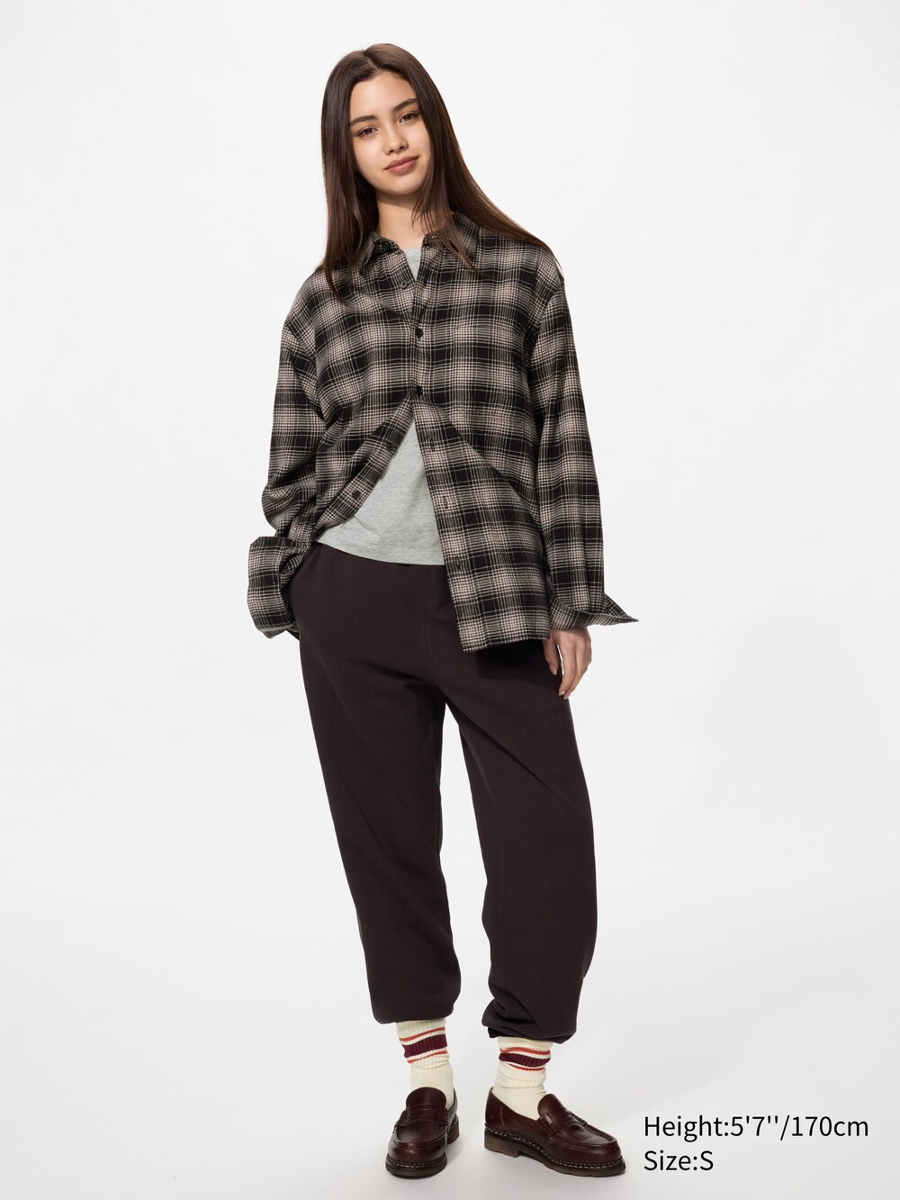 Рубашки Uniqlo Flannel Checked Shirt Ombre Check — фото 5