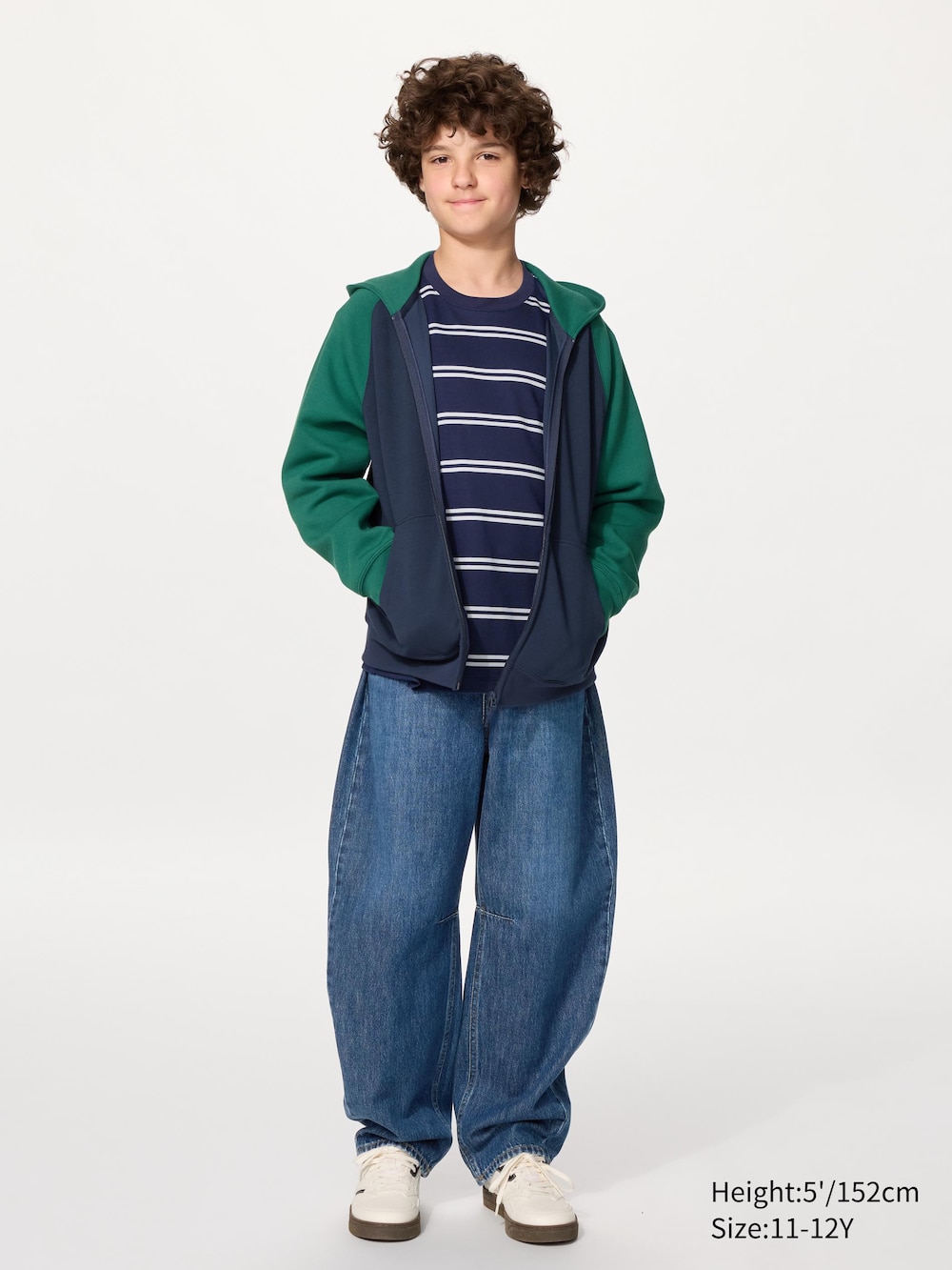 Детские джинсы Uniqlo Barrel Leg Jeans Zip-Fly — фото 2