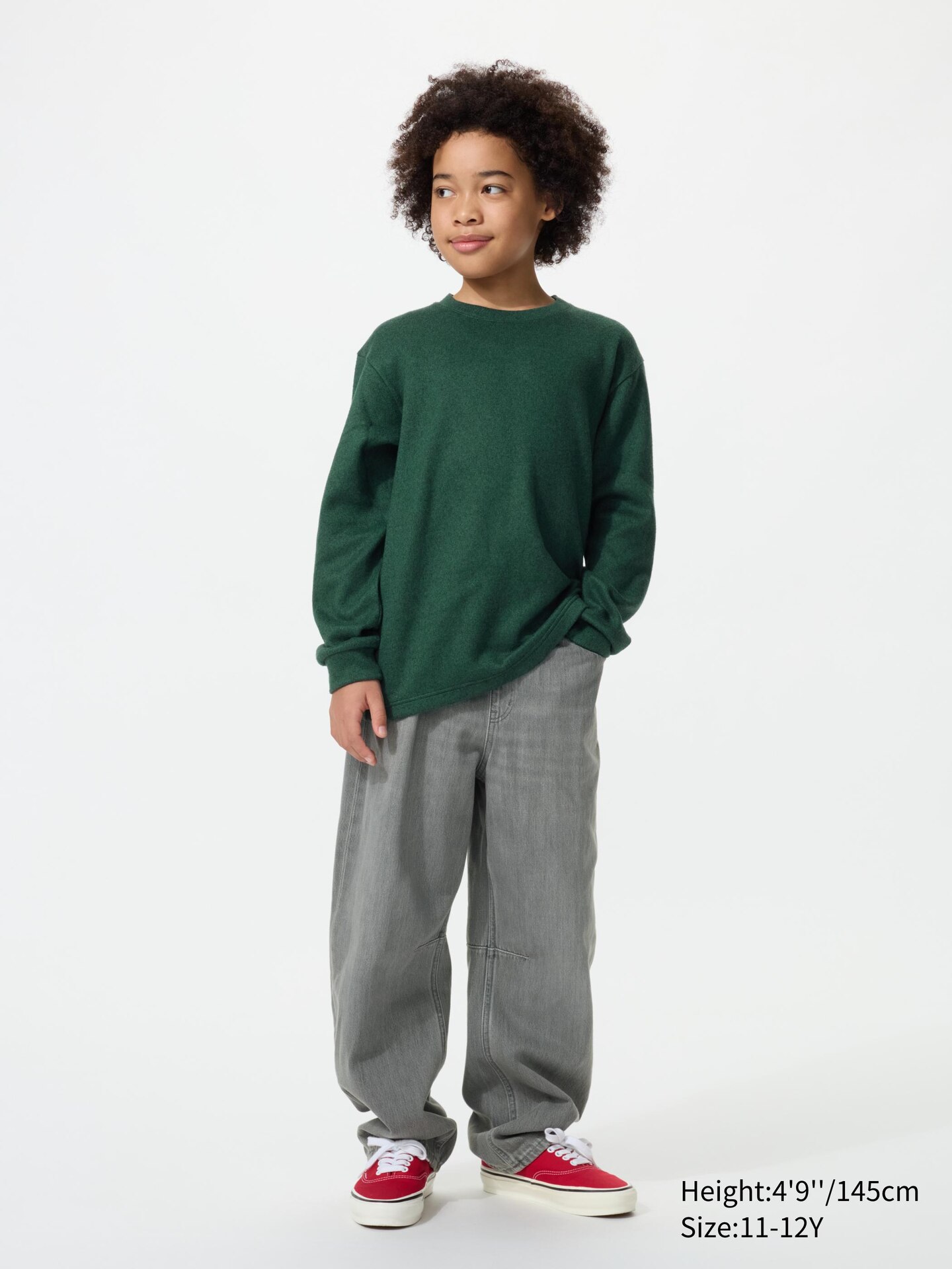 Детская футболка Uniqlo Soft Knitted Fleece, цвет: Синий — фото 2