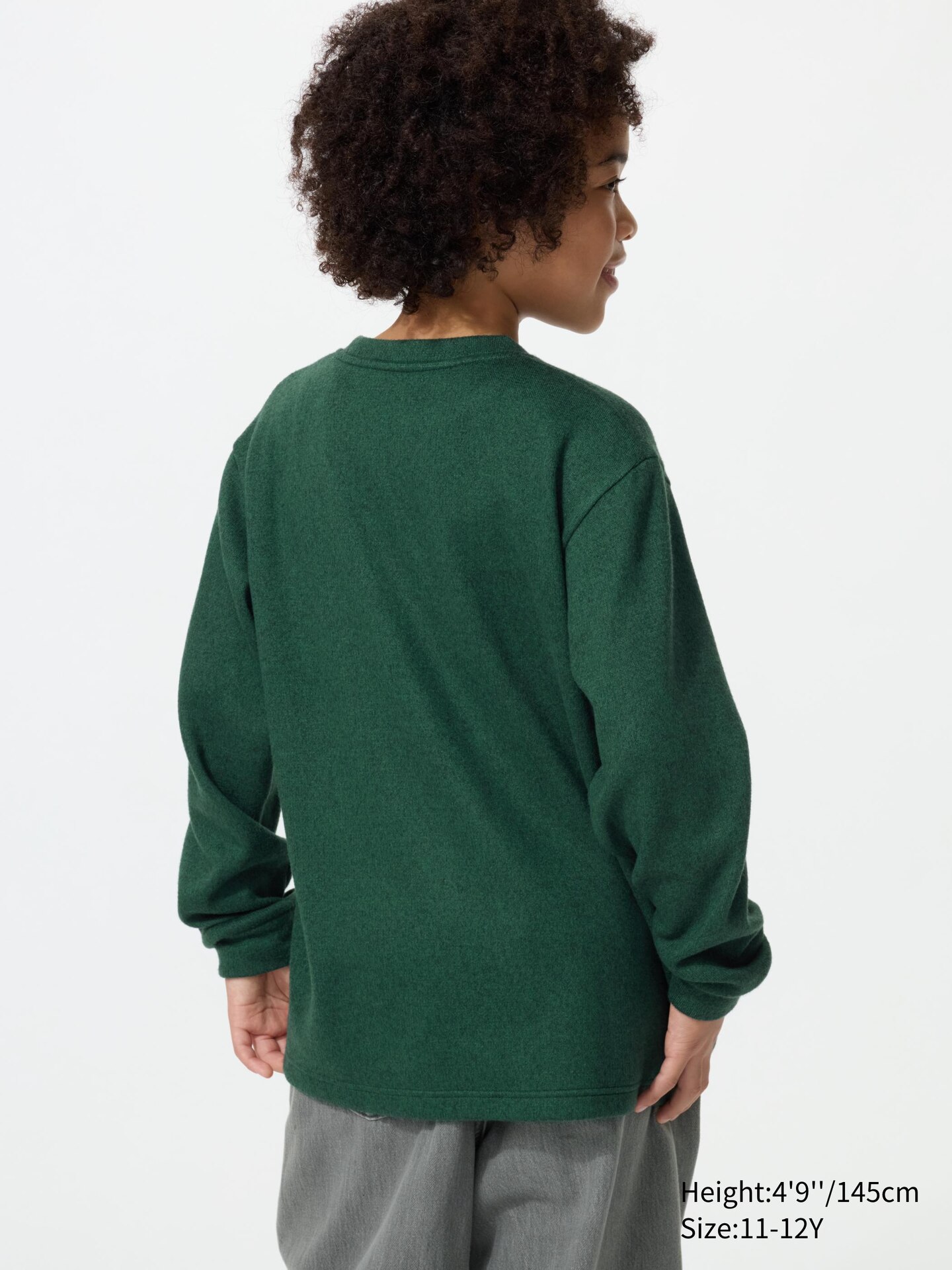 Детская футболка Uniqlo Soft Knitted Fleece, цвет: Синий — фото 3