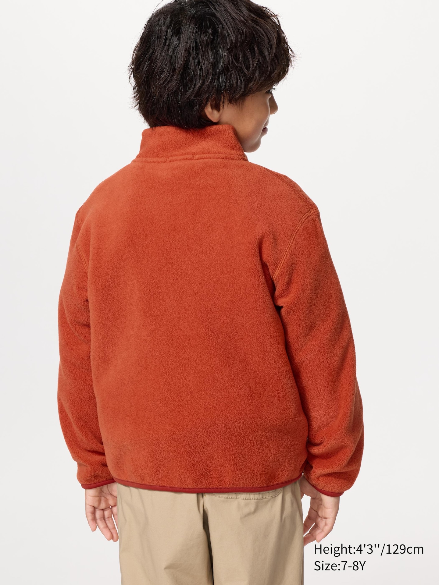 Детская куртка Uniqlo Fleece Full-Zip, цвет: Чёрный — фото 3