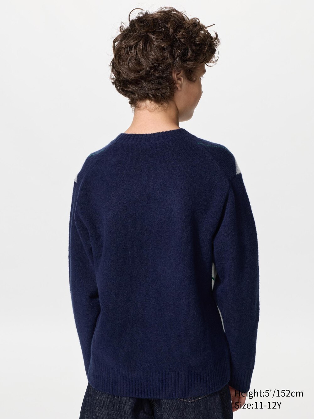 Детские свитеры Uniqlo Souffle Yarn Sweater Argyle — фото 3