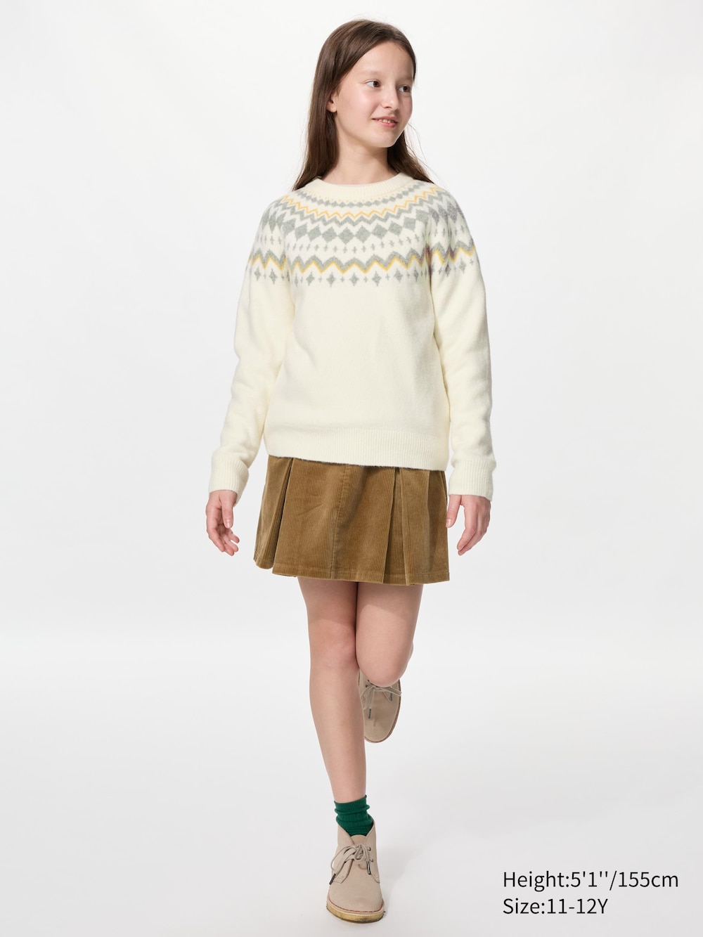 Детские свитеры Uniqlo Souffle Yarn Sweater Fair Isle — фото 2