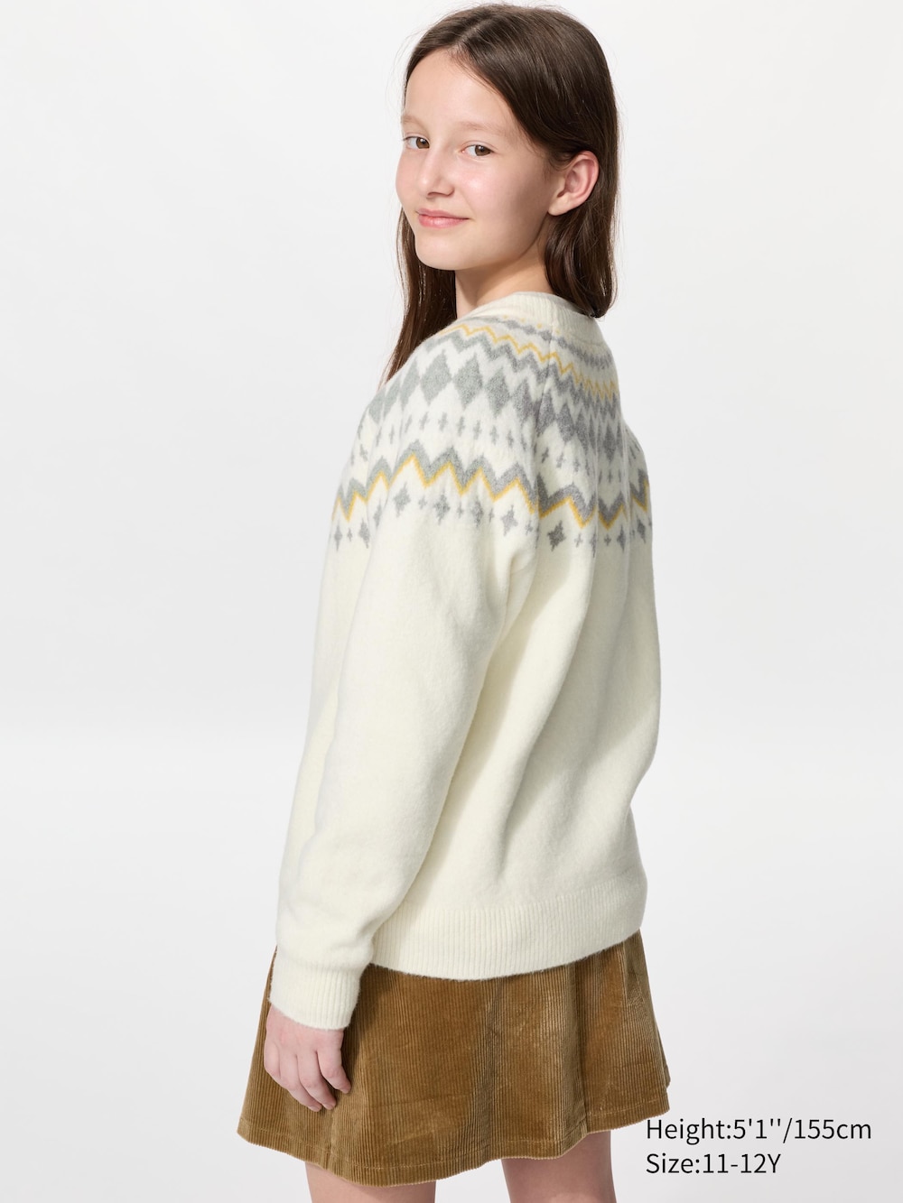 Детские свитеры Uniqlo Souffle Yarn Sweater Fair Isle — фото 3