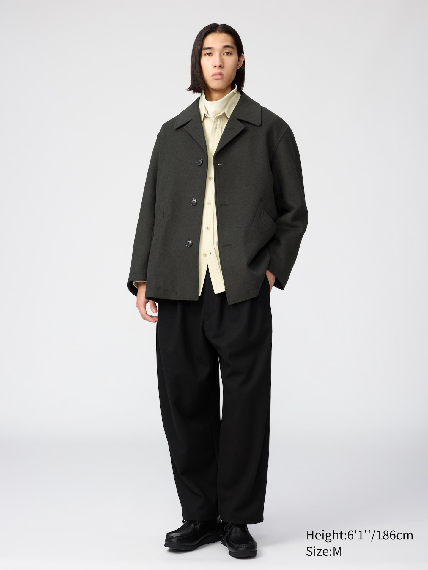 Куртки Uniqlo Wool Blend Short Coat — фото 2