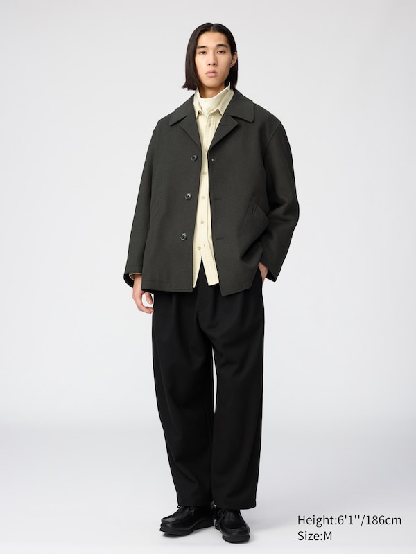 Wool Blend Short Coat