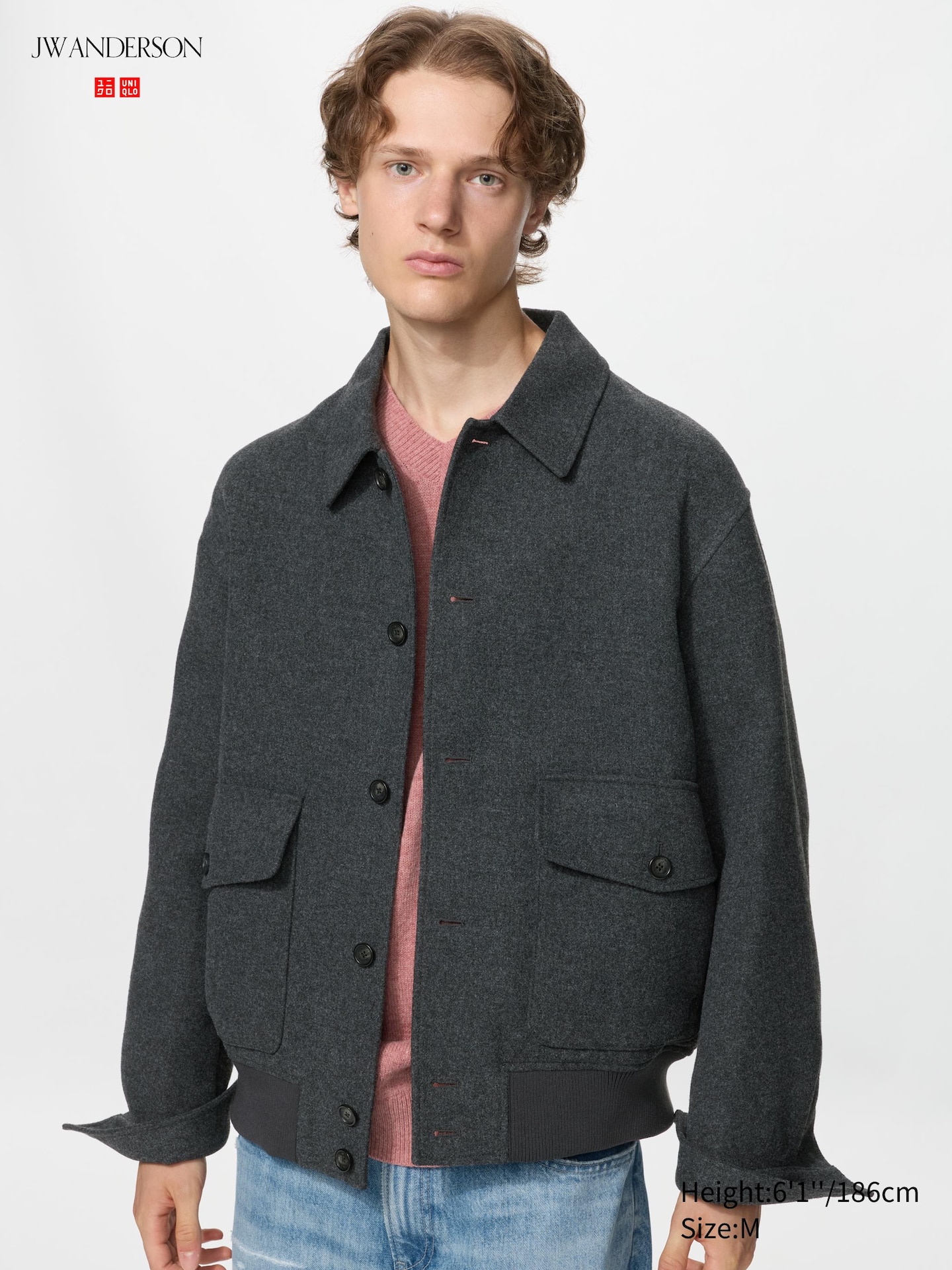 Куртки Uniqlo Short Blouson, цвет: Серый — фото 1