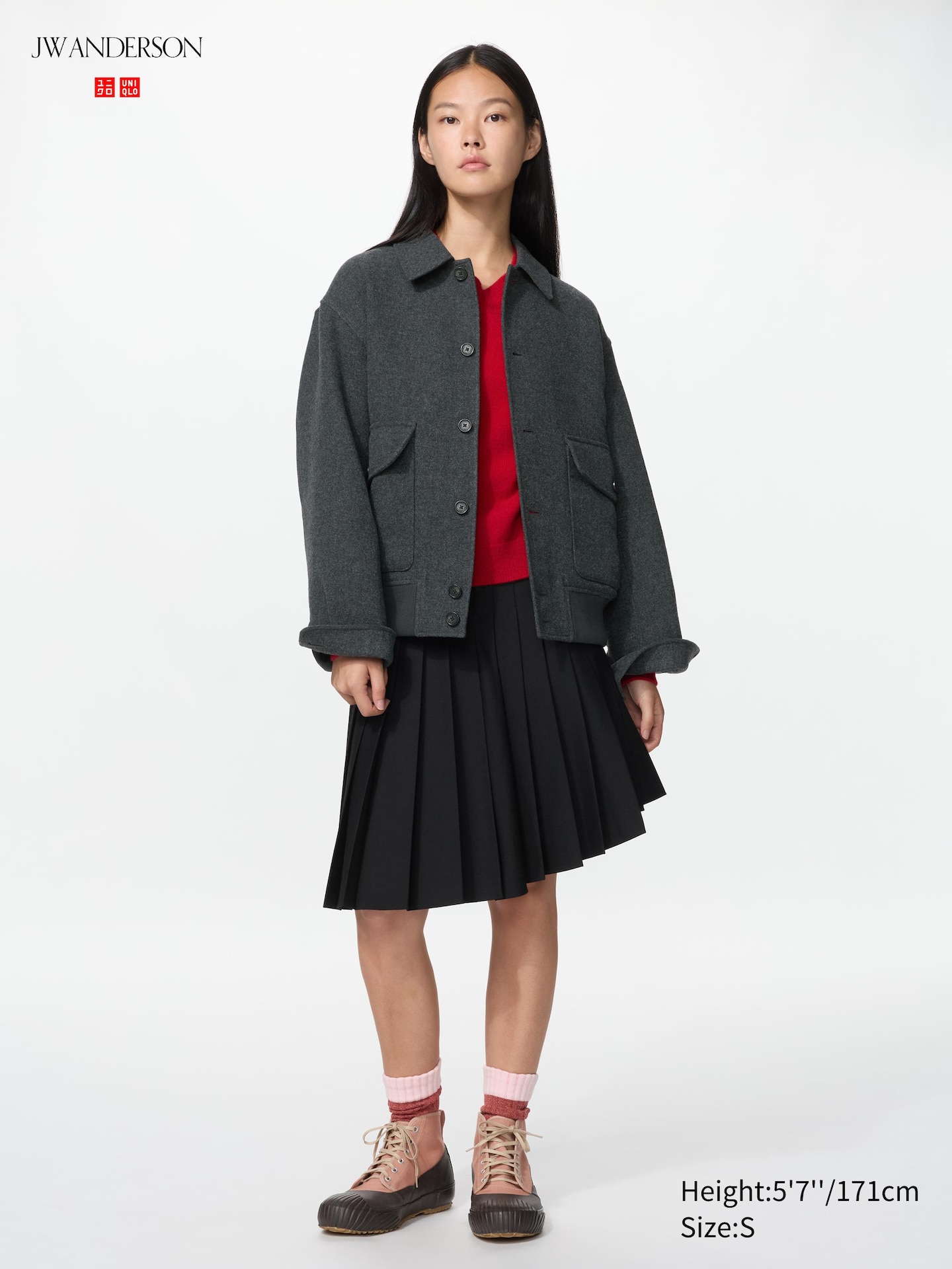 Куртки Uniqlo Short Blouson, цвет: Серый — фото 4