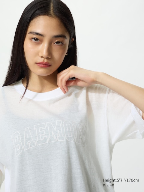 Uniqlo BABYMONSTER UT Cropped Graphic T-Shirt | Sheer