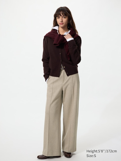 Женские брюки Uniqlo Brushed Jersey Wide Pants