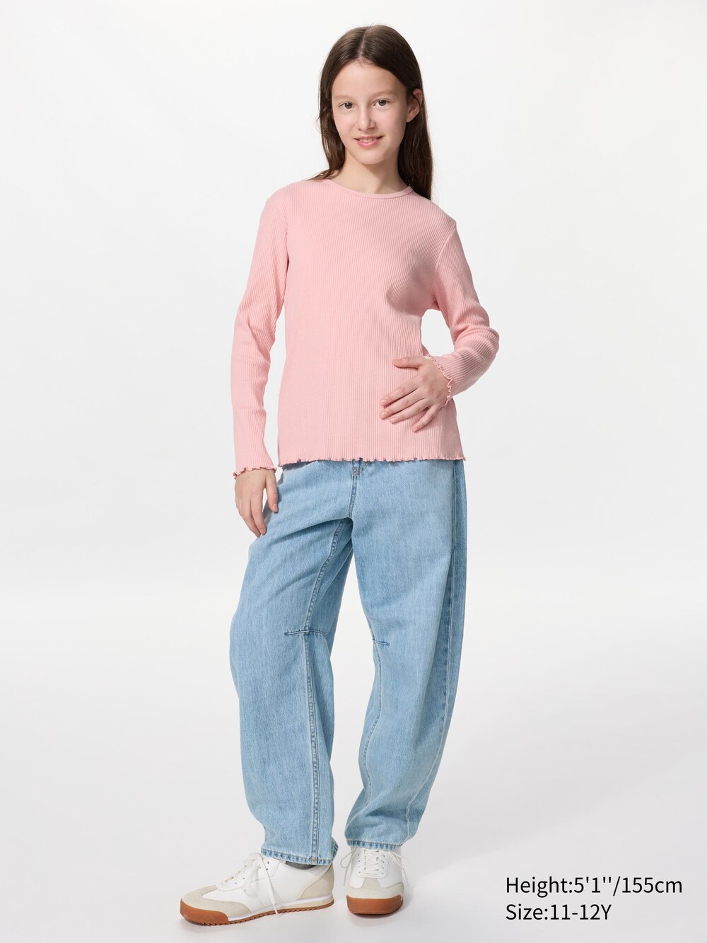 Uniqlo Ribbed T-Shirt | Long Sleeve — фото 2