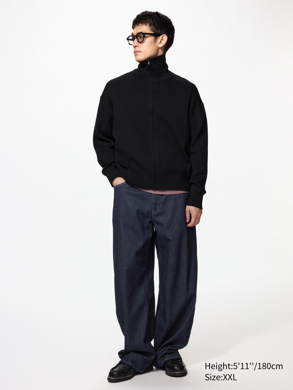 Uniqlo Smooth Cotton Full Zip Cardigan — фото 5