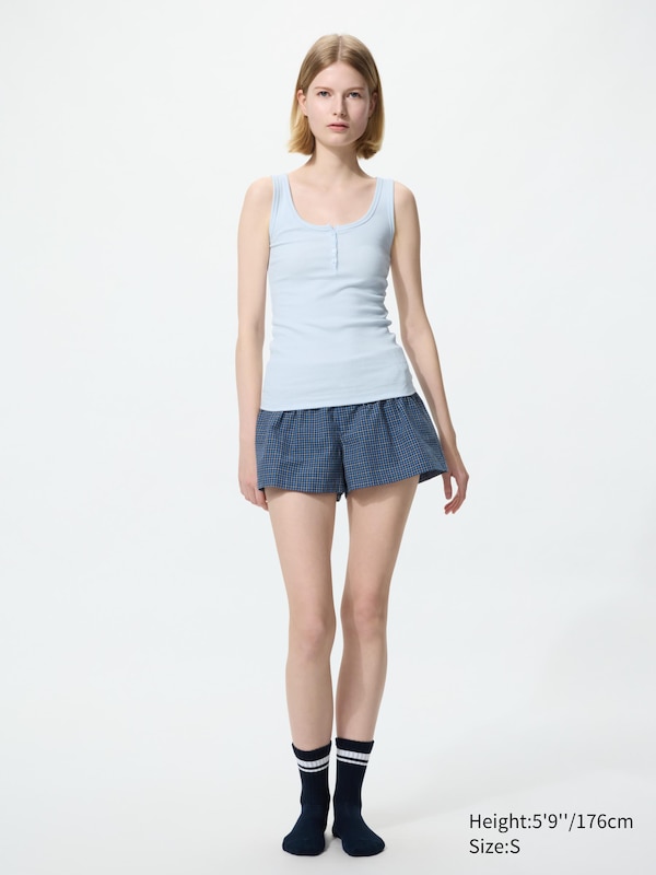 Henley Neck Sleeveless Top