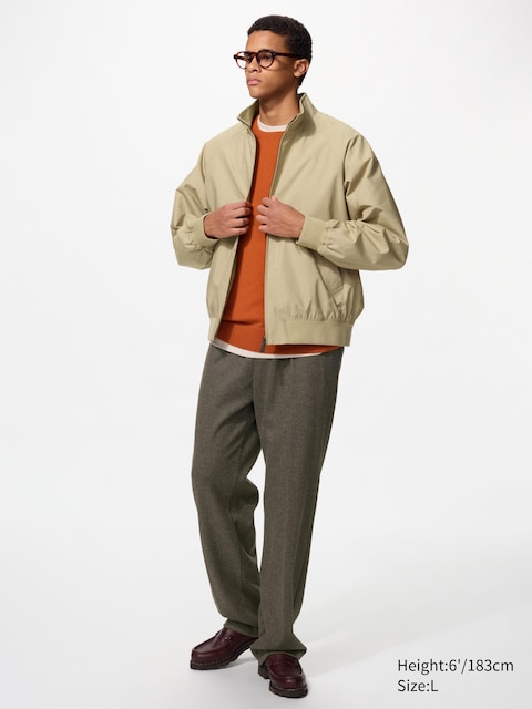 Мужские брюки Uniqlo Pleated Wide Pants Herringbone Tall