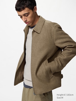 Single Collar Short Blouson