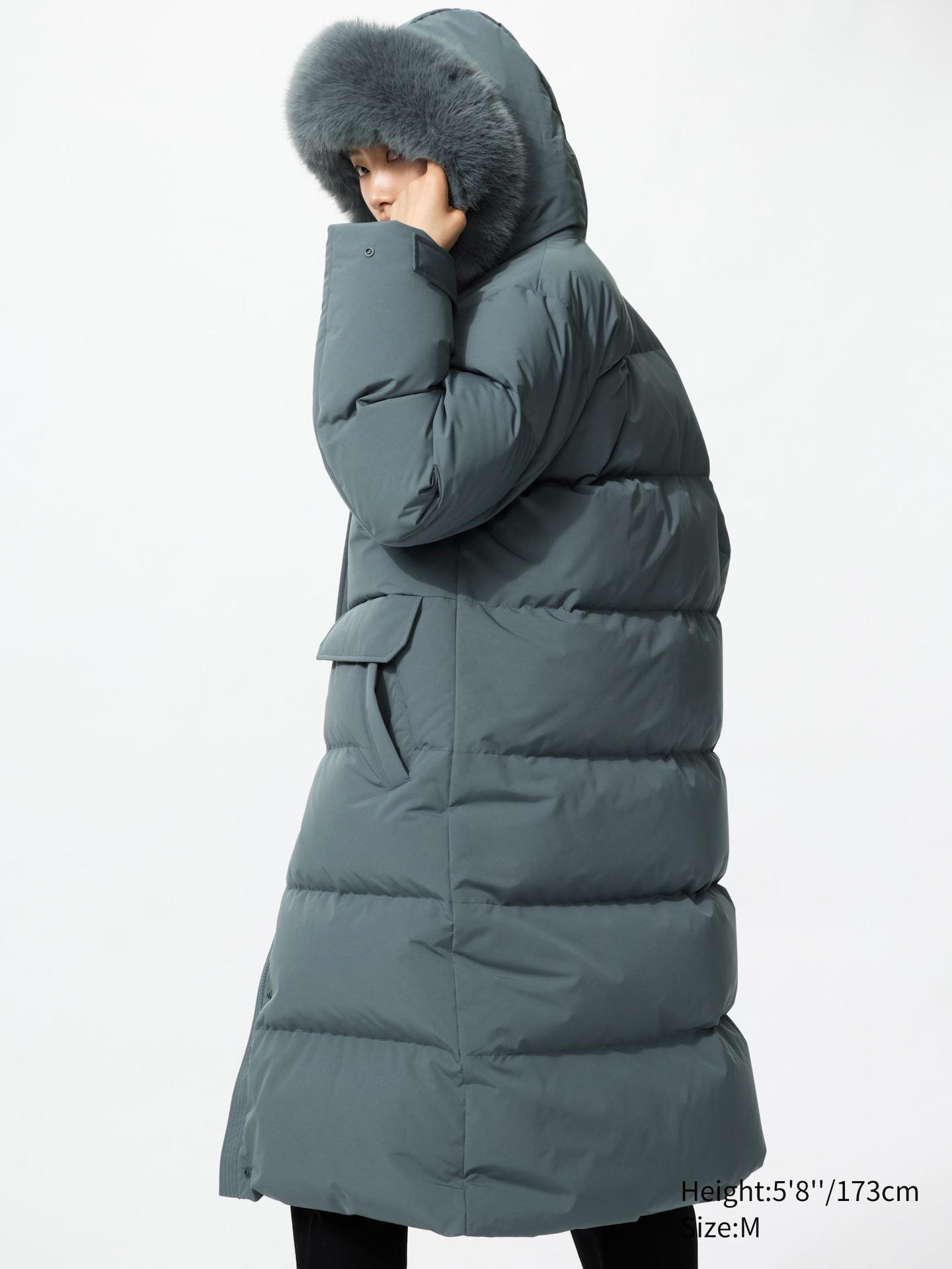 Женское пальто Uniqlo Ultra Warm Down Long, цвет: Чёрный — фото 3