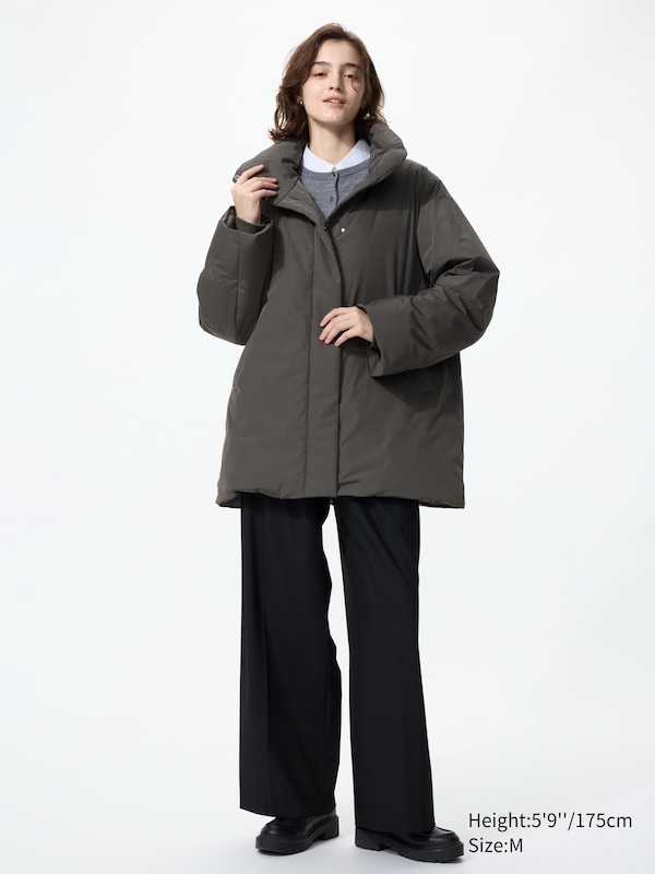 Non-Quilted Down Short Coat