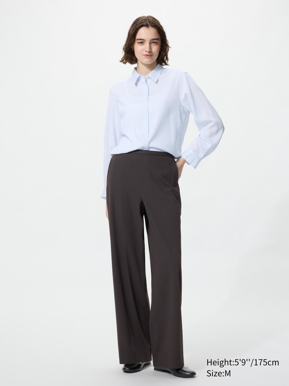 Uniqlo Rayon Blouse | Striped — фото 2