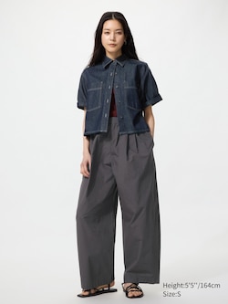 Cotton Volume Easy Pants