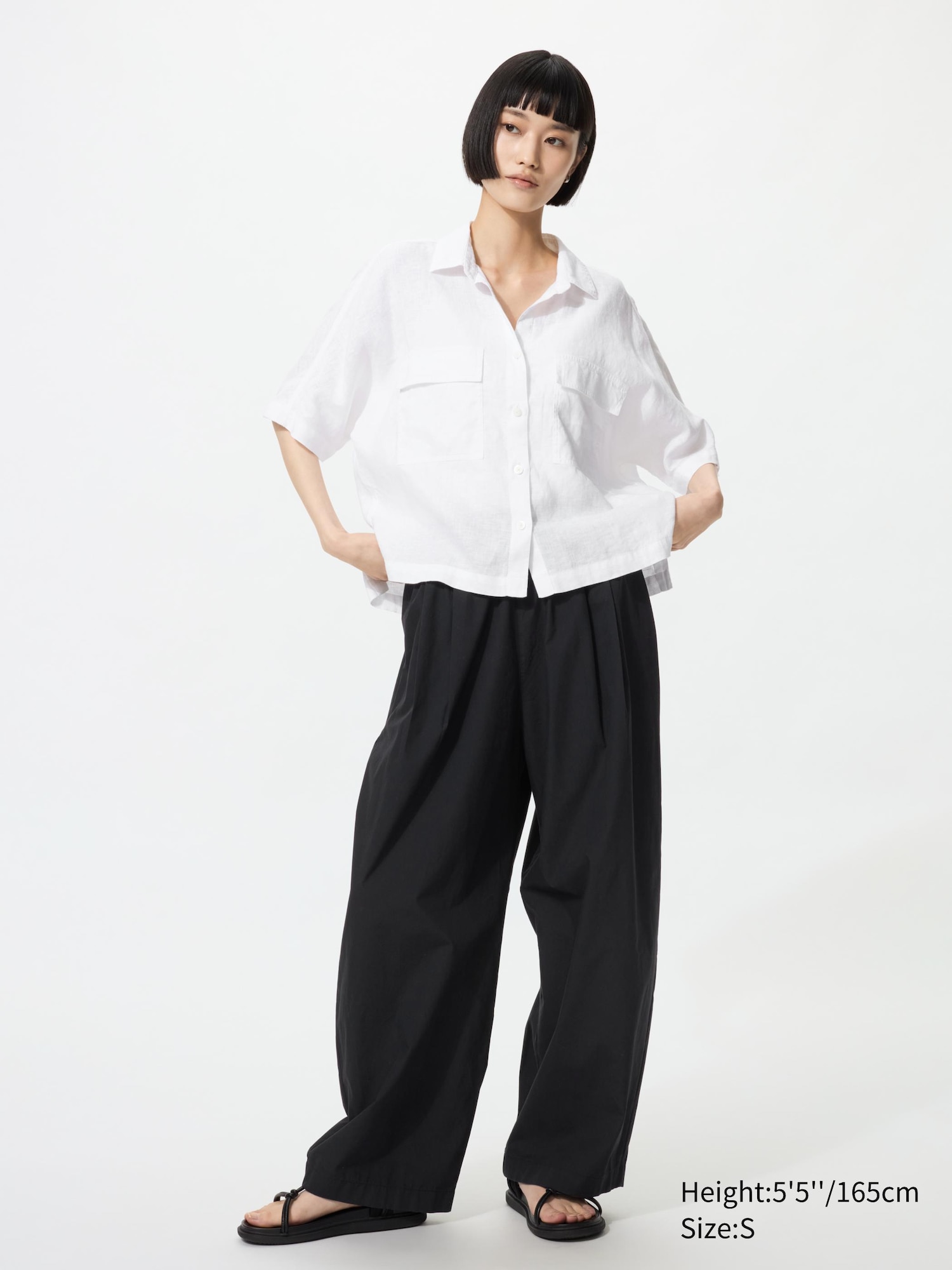 Women's Cotton Volume Easy Pants | UNIQLO US