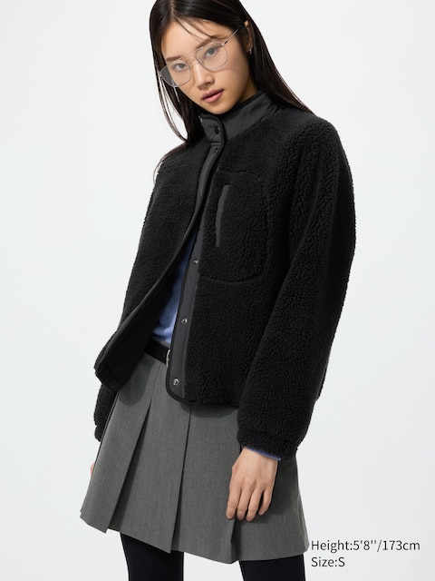 Женские куртки Uniqlo Pile Lined Fleece Combination Jacket