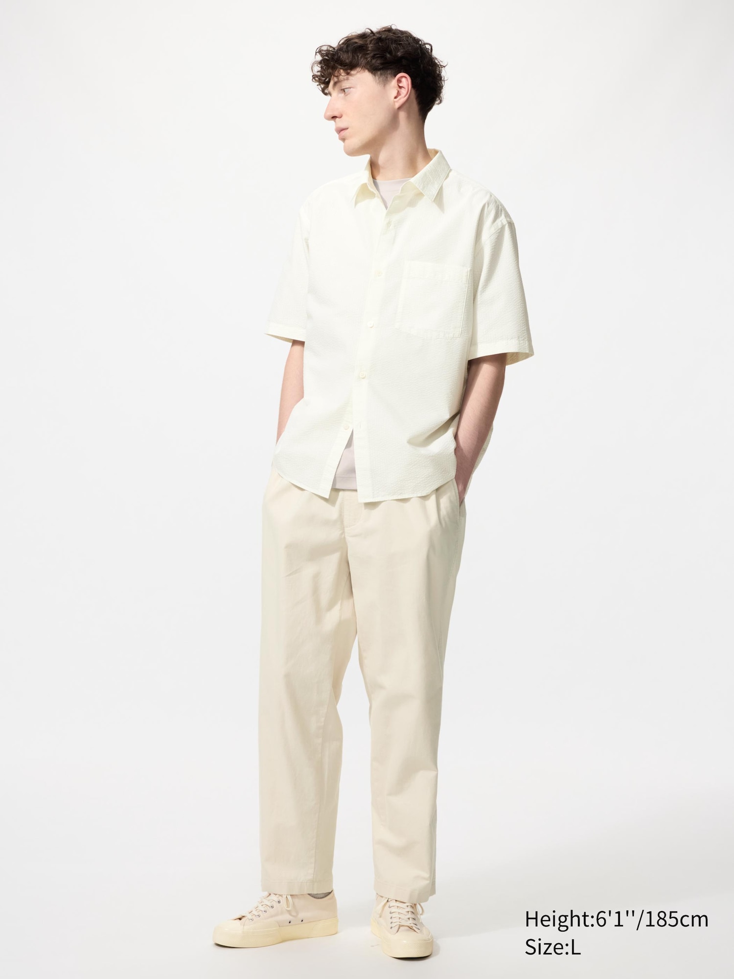 Unisex Seersucker Shirt | Short Sleeve | UNIQLO US