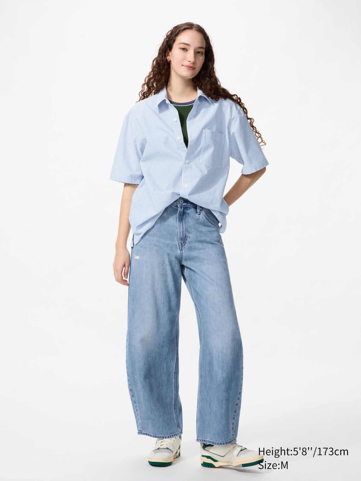 Unisex Seersucker Shirt | Short Sleeve | Striped | UNIQLO US