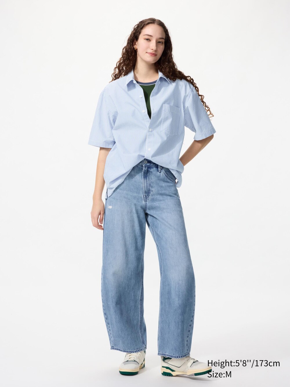 Uniqlo Seersucker Shirt | Short Sleeve | Striped — фото 3