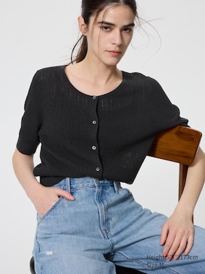 Sheer Lace Cardigan | Short Sleeve