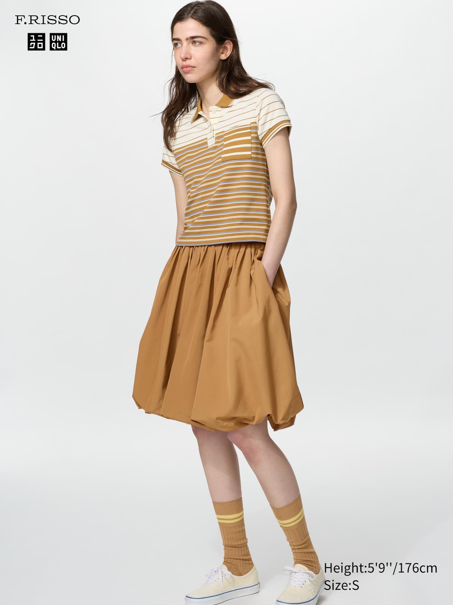 Balloon Gather Midi Skirt