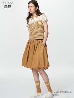 Balloon Gather Midi Skirt