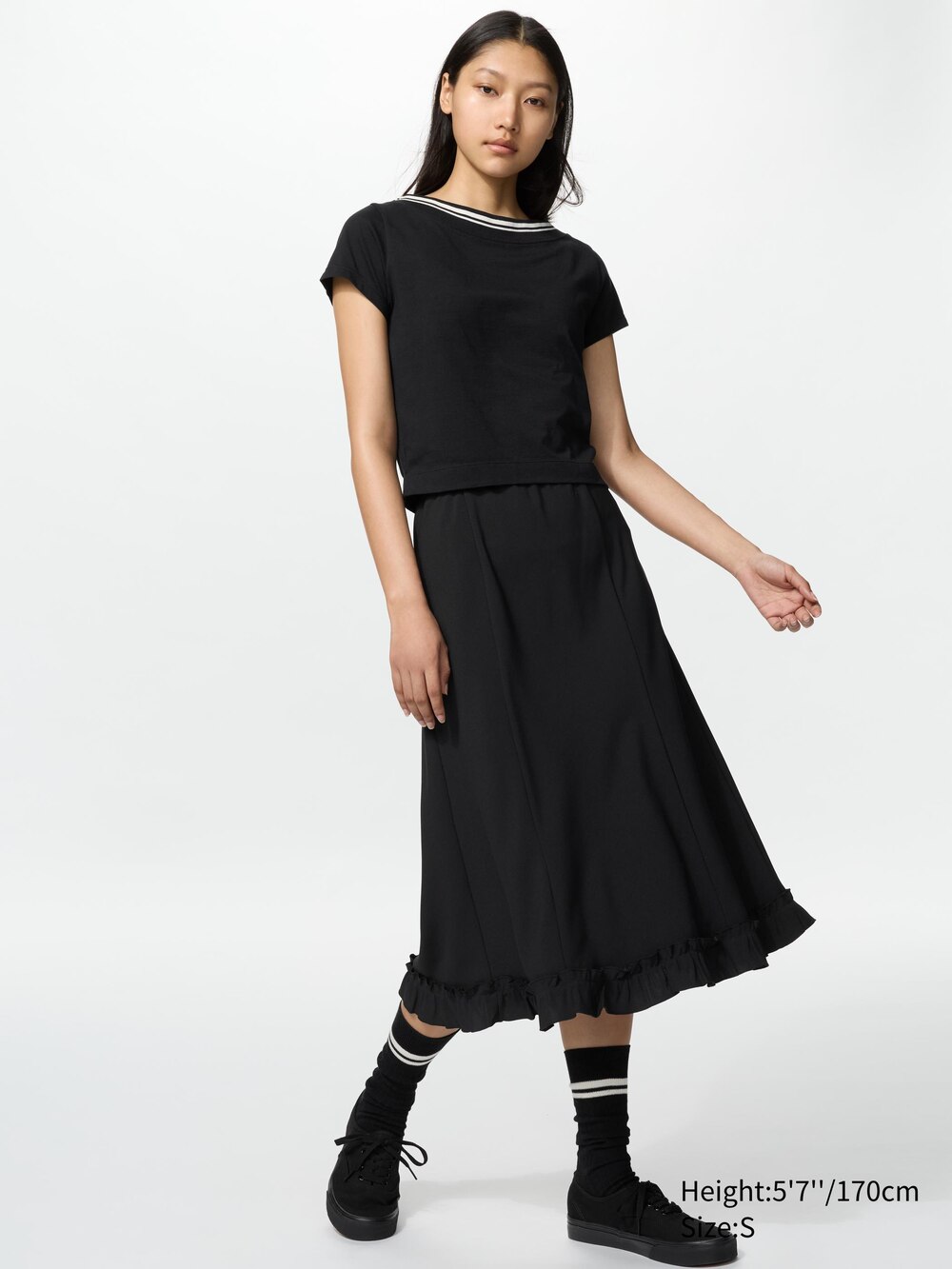 Uniqlo Flare Long Skirt — фото 2