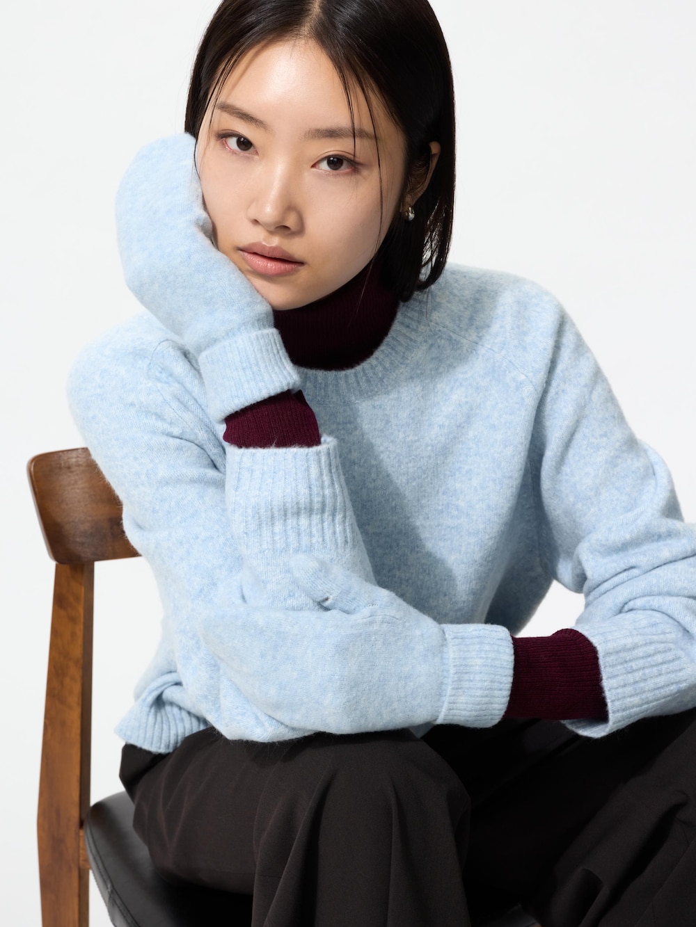 Женские перчатки Uniqlo HEATTECH Lined Mittens Souffle Yarn — фото 2