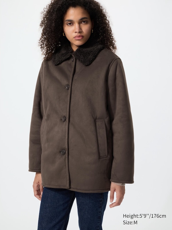 Faux Shearling Short Coat