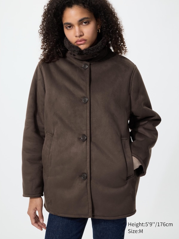 Faux Shearling Short Coat