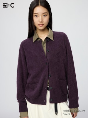 Fluffy Cashmere Relaxed Cardigan