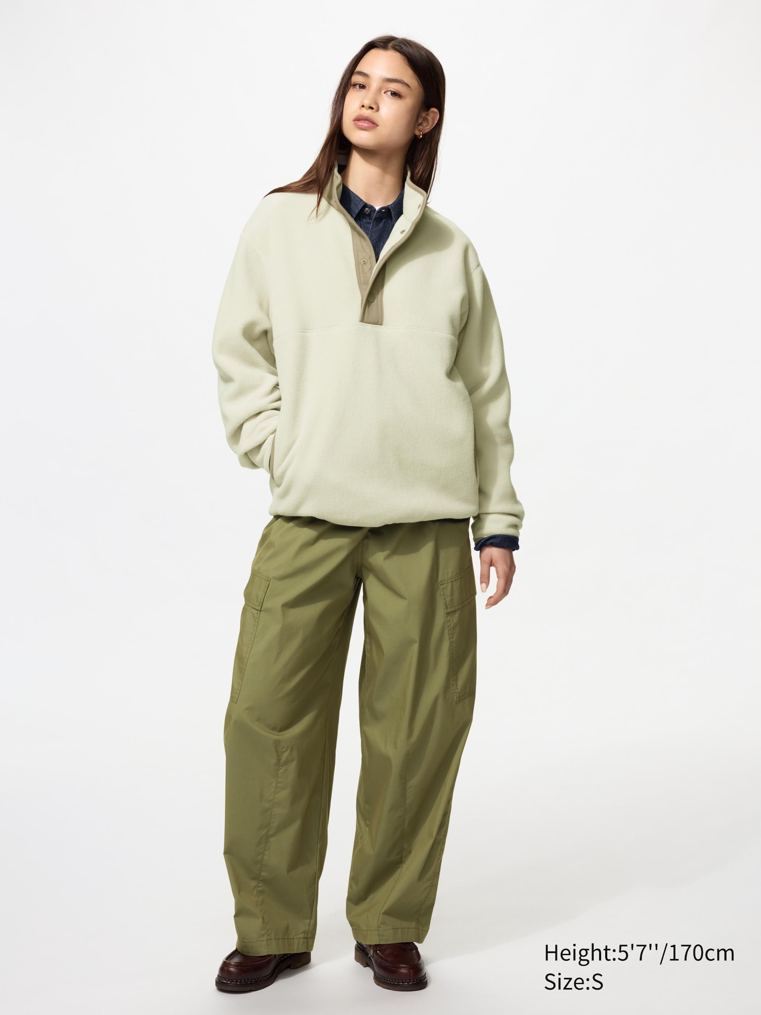 Fleece Button-Up Pullover - thumbnail 7