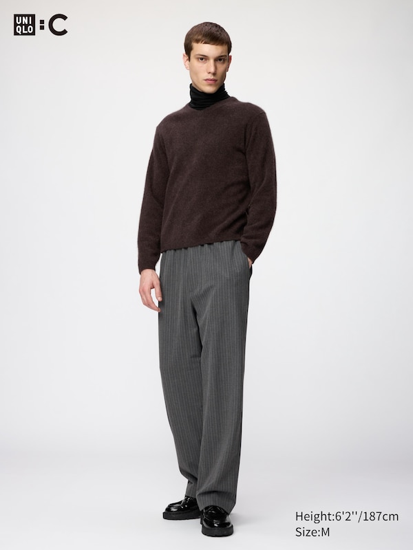 Fluffy Cashmere Relaxed V-Neck Sweater