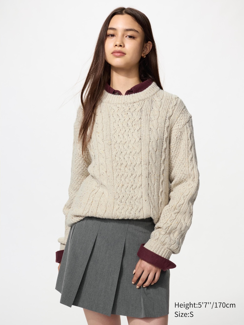 Мужские свитеры Uniqlo Low Gauge Cable Sweater — фото 3