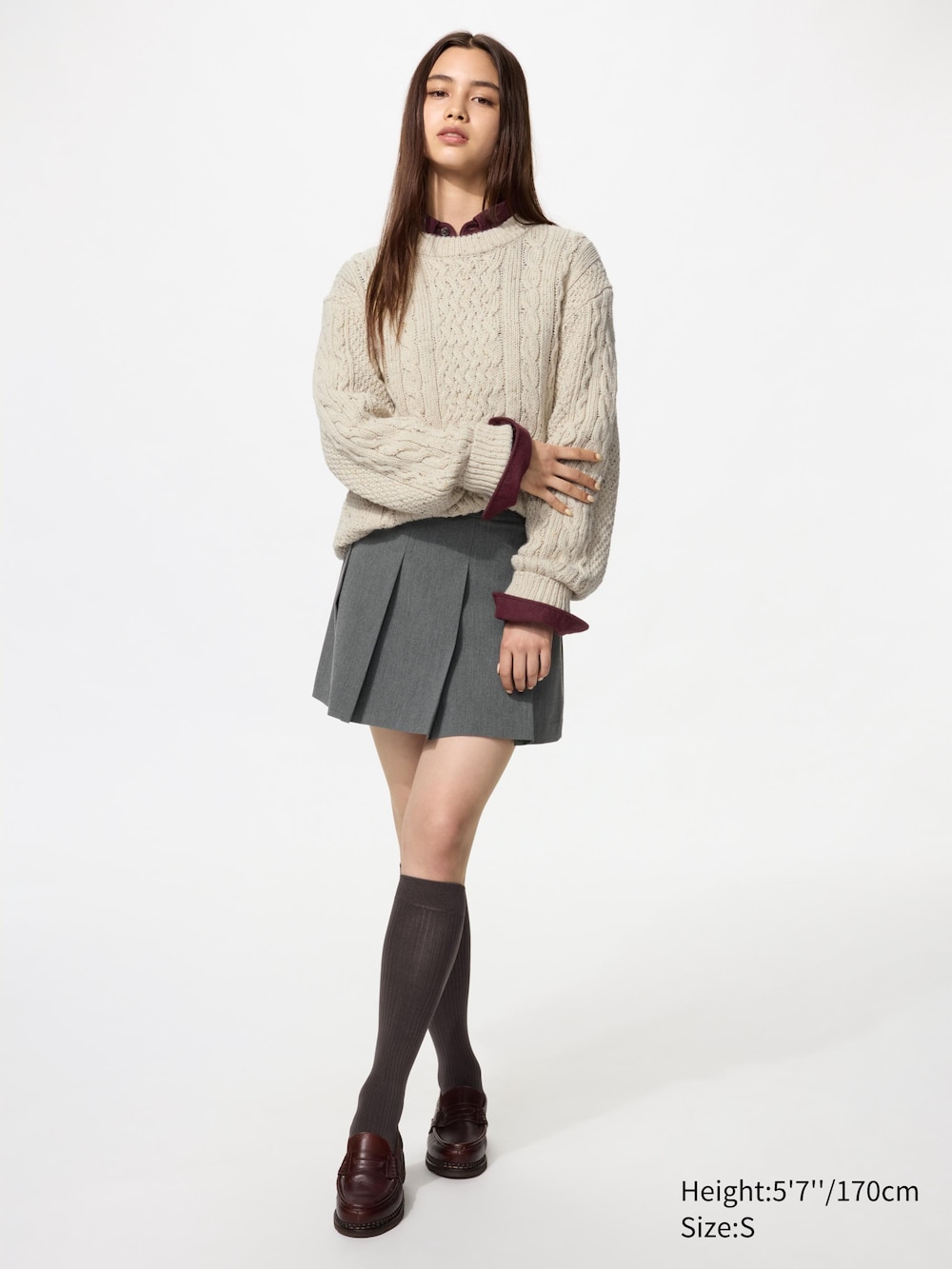 Мужские свитеры Uniqlo Low Gauge Cable Sweater — фото 4