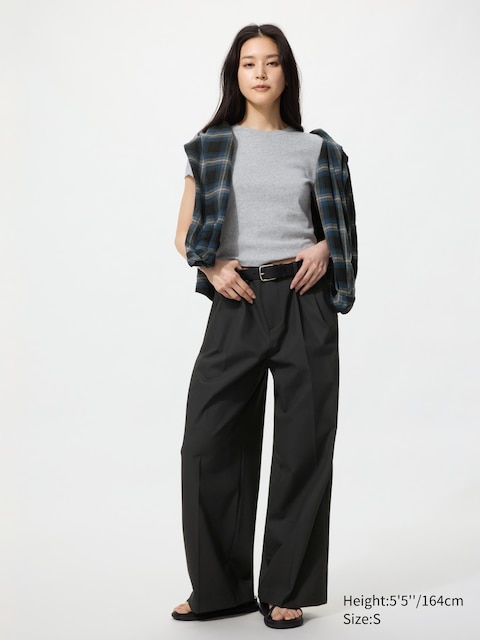 Uniqlo Smart Wide Straight Pants