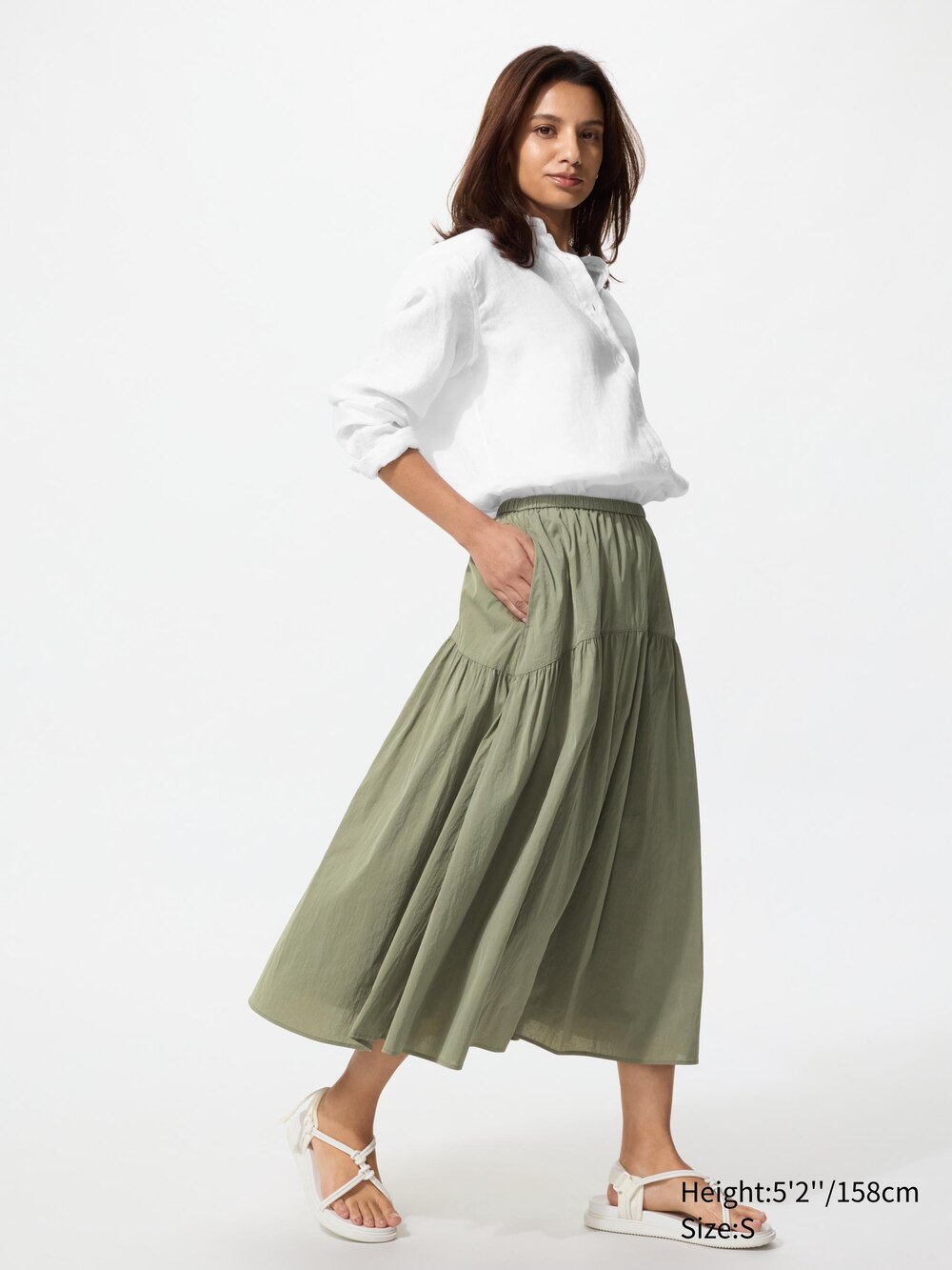 Uniqlo Nylon Gather Skirt — фото 2
